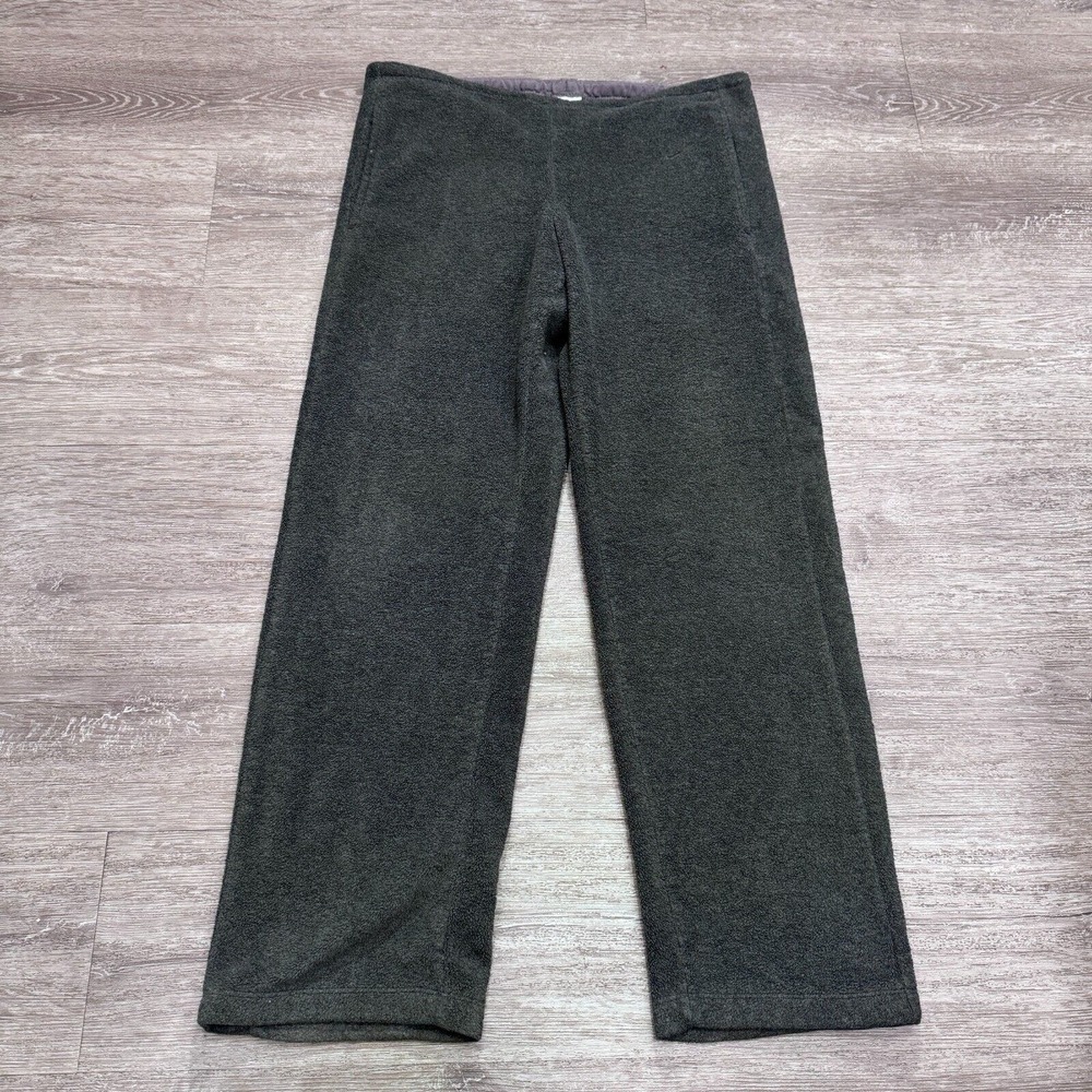 Vintage Nike Pants Womens 34 Gray Sweatpants Sherpa Silver Tag Straight 34x30